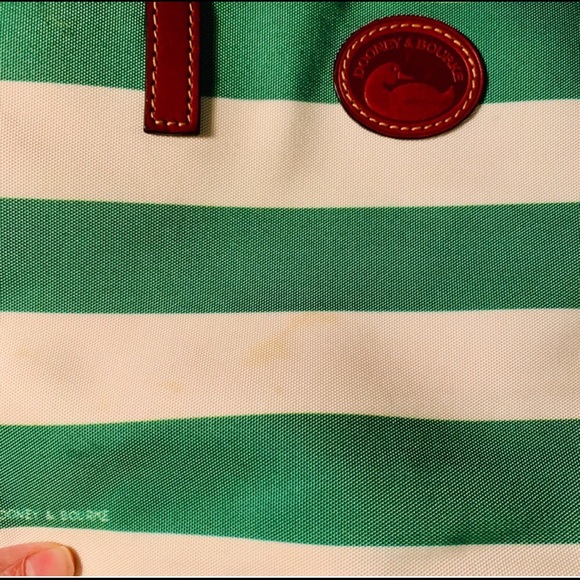 Dooney & Bourke Striped Shopper Tote - Picture 8 of 8